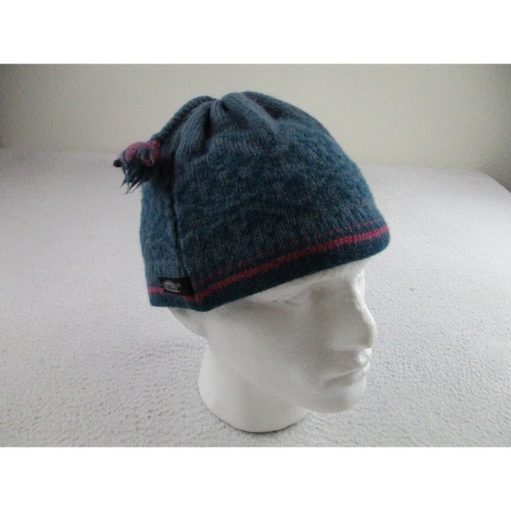 Turtle Fur‎ Hat Beanie Knit Wool Fleece Lined Blue Pink Tassel Mens Made USA